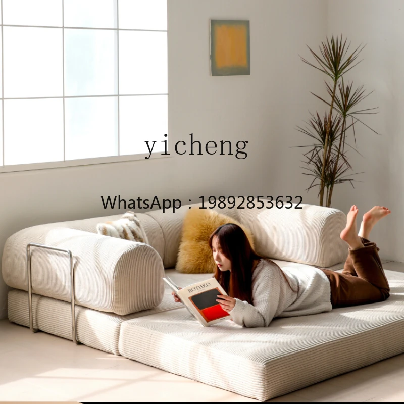 DD  sofa bed fabric living room small apartment simple household American dual-purpose removable and washable module sofa