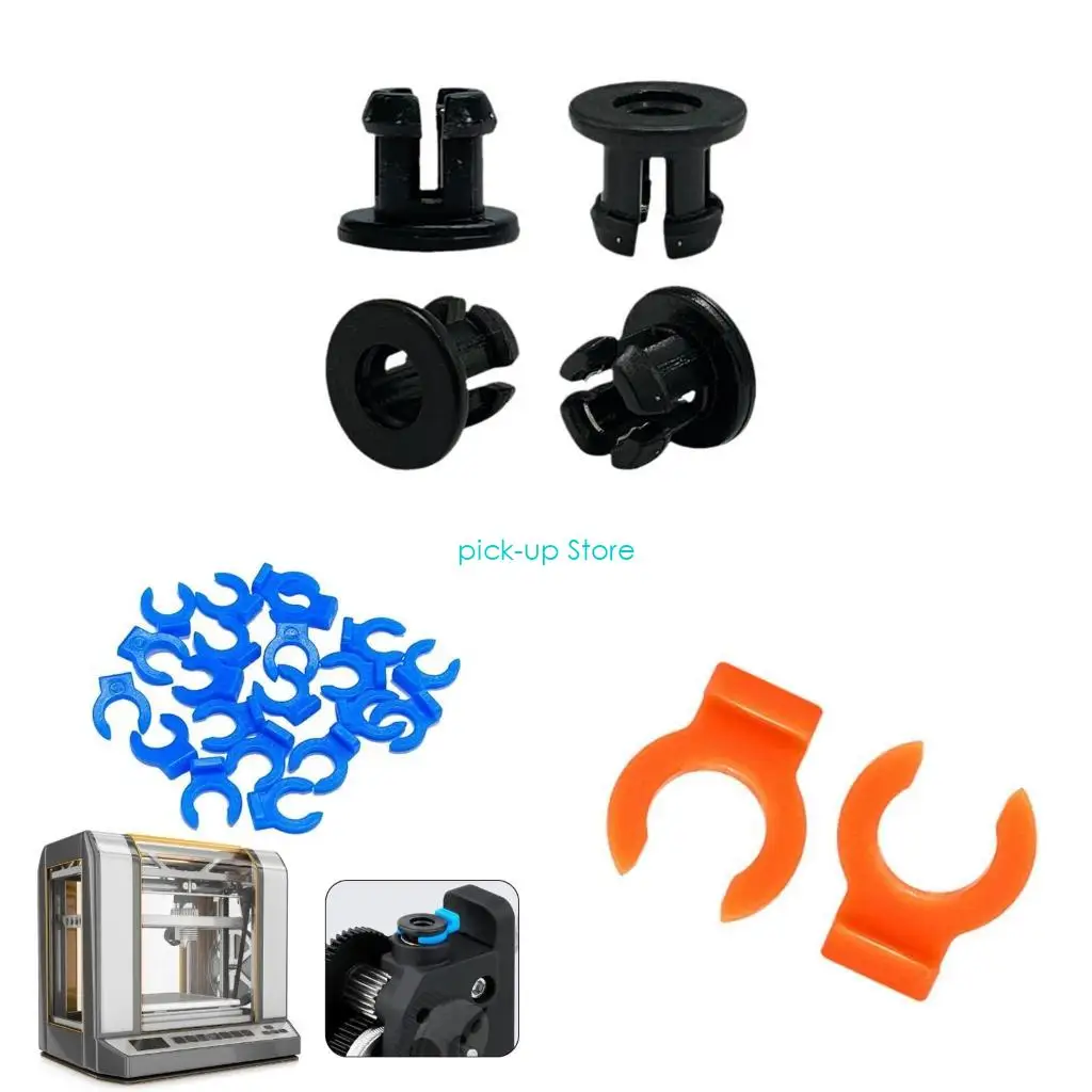 

Q5WA 4Pair Bowden Tube Claw Buckles Printer Extruder Hotend Collet Bowden Line Connectors for 3D Printing Enthusiasts