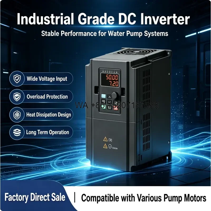 Wmwmnu 3 Phase Solar Pump Drive Easy Installation Stable Operation for Agriculture Water Supply