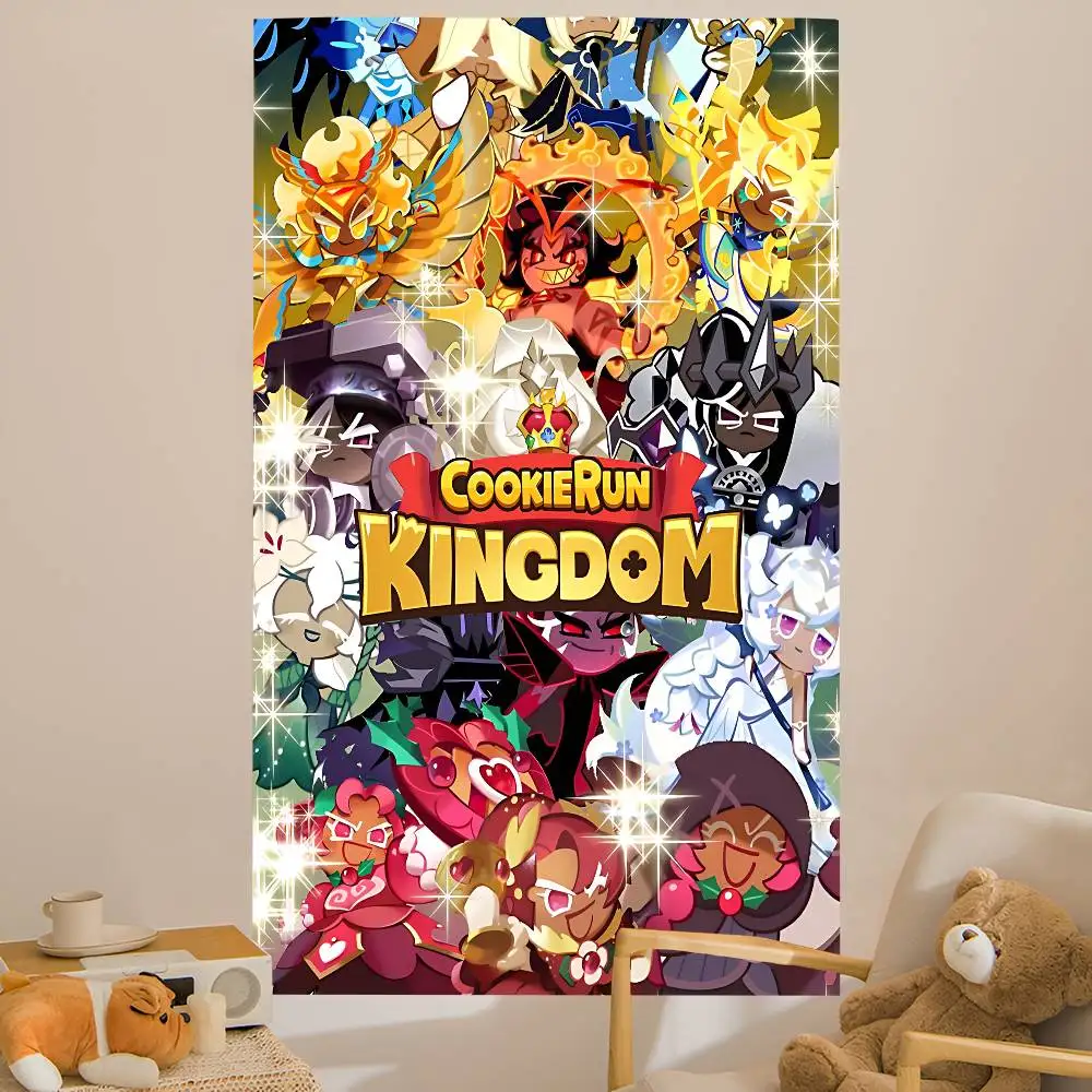 Game C-Cookie Run Kingdom Hanging Bohemian Tapestry Indian Buddha Wall Decoration Witchcraft Bohemian Hippie Cheap Hippie Wall