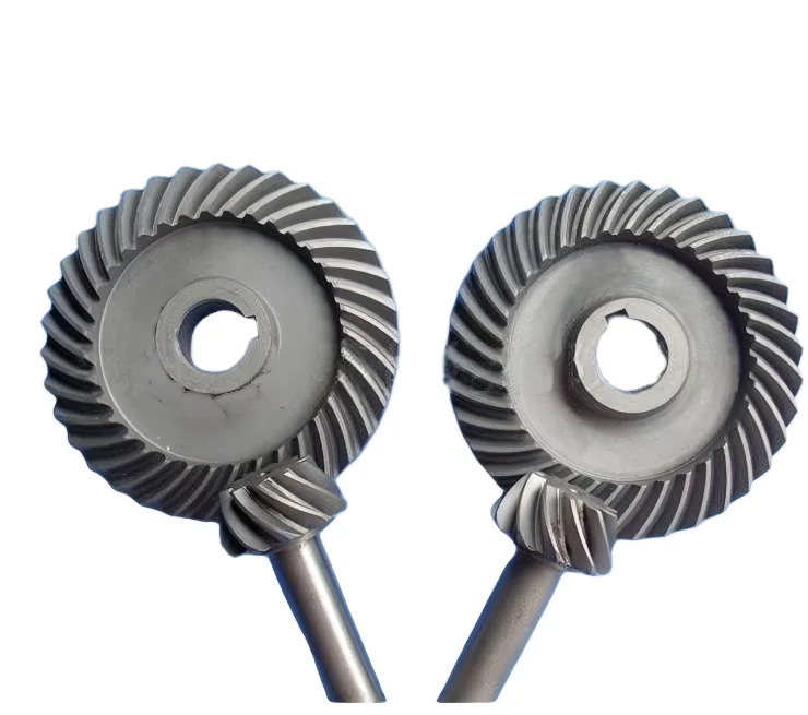 Haiyuan straight bevel gear carbon steel grinding industrial gear reducer heavy duty cone drive can be customized