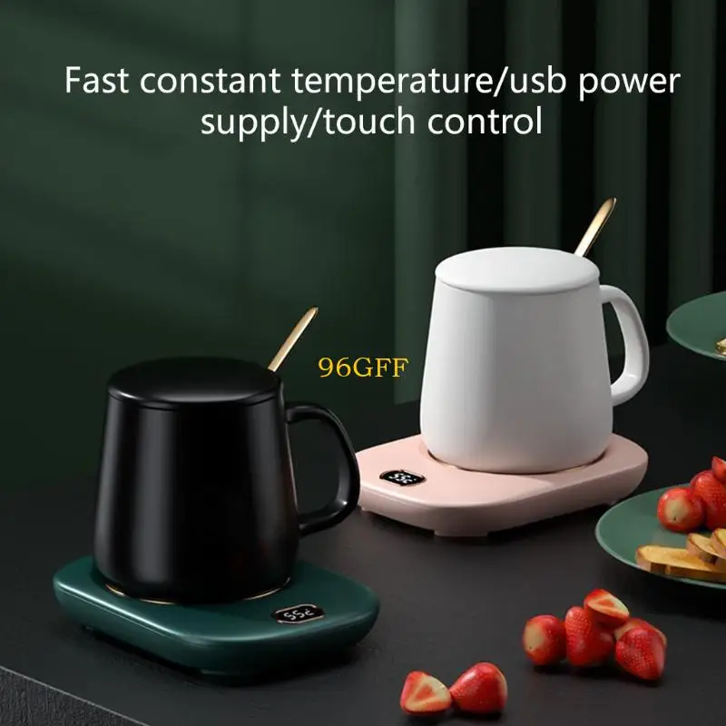 96GF USB Cup Warmer Coffee Mug Warmer Heat Beverage Mug Mat Drink Warm Multifunction Coffee Cup Mug Mat for Office