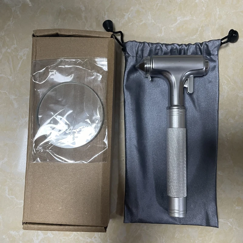 Wolframstahl-Spitze Auto-Sicherheitshammer Gehärteter Stahl Fensterbrecher Gurtschneider Tragbares Rutschfestes Auto-Notfallwerkzeug – Detail 2