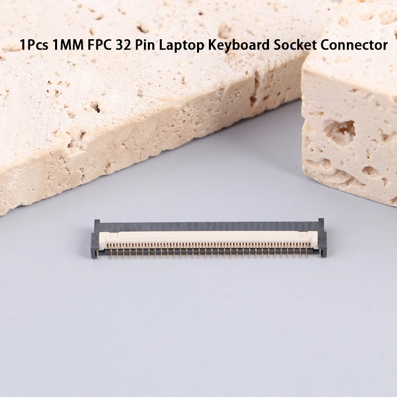 노트북 교체용 후면 클램쉘 소켓, 노트북 부팅 터치 키보드 버클 시트, 수리 액세서리, 1 개, 32 핀, 1mm 간격