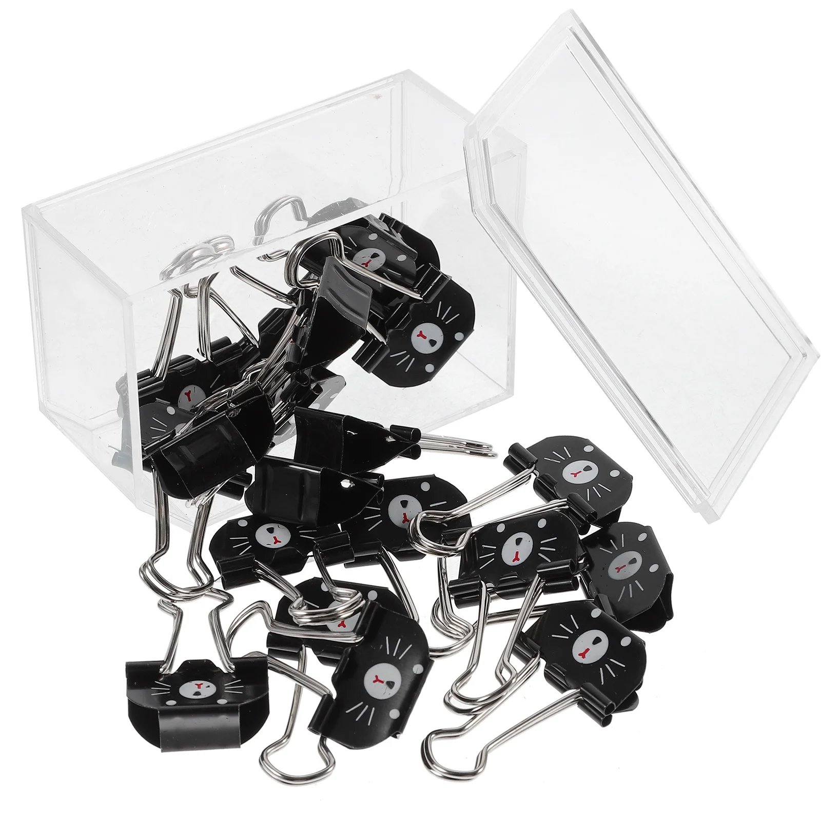 20pcs Metal Binder Small Document Clips For Office Home Use Assorted Paper Clamps Multi-Function File Clips Office Supplies