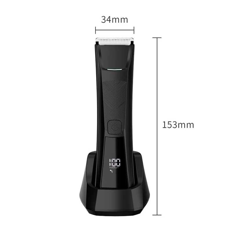 Maquinilla eléctrica para cortar el pelo corporal para hombres, utensilio para eliminar el vello púbico, depiladora para el cuidado del pecho, resistente al agua y duradero
