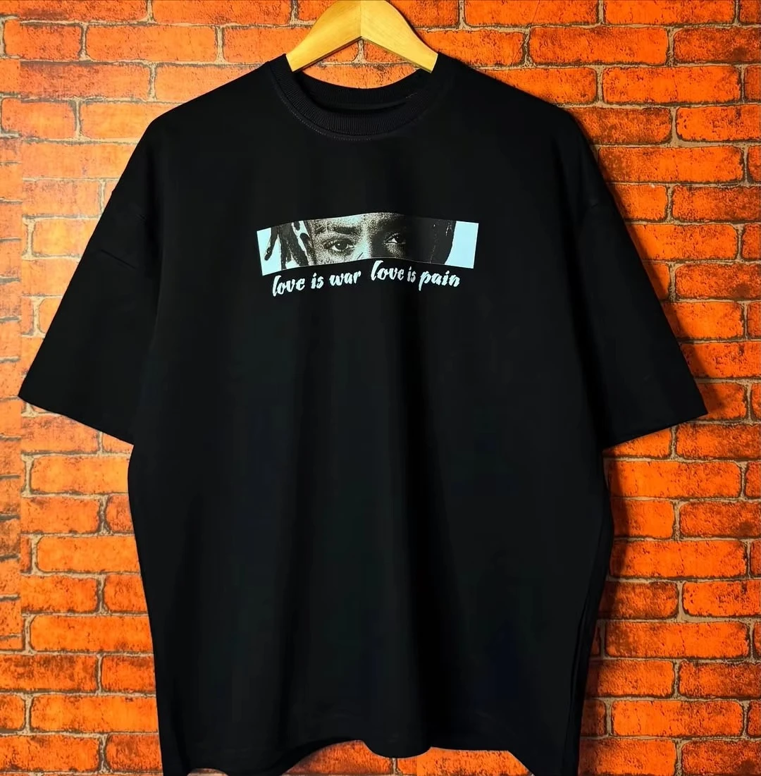 فاسق Harajuku Y2K عادية ريترو موضة تي شيرت الرجال الأوروبية والأمريكية الشارع الهيب هوب القوطي المتضخم قصيرة الأكمام النساء