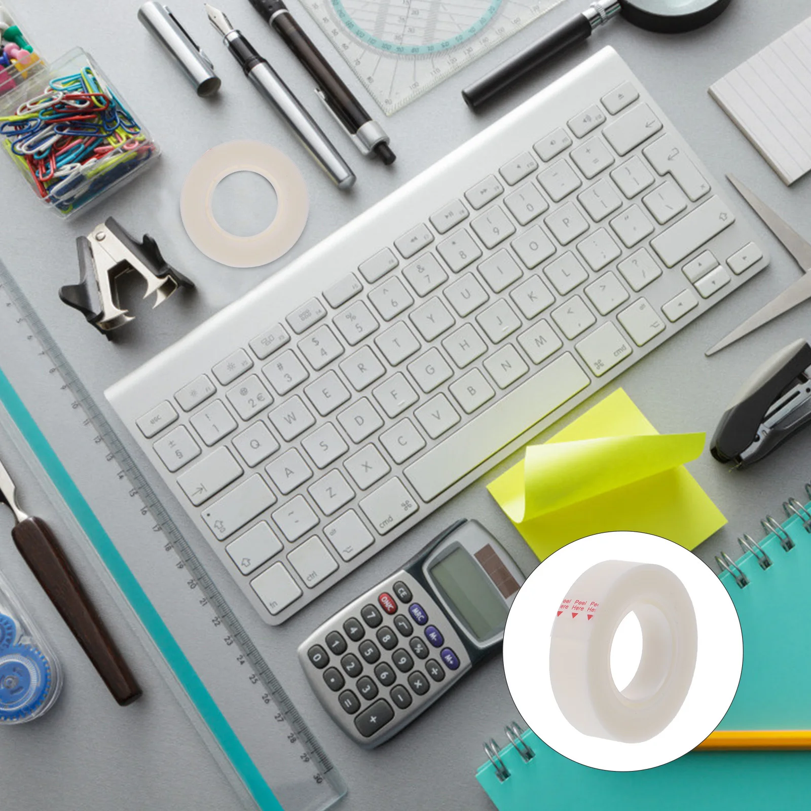 

6 Rolls Writing Frosted Transparent Invisible Correction Tape Easy Carry Lightweight Stationery Tape for