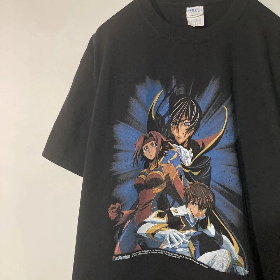 Code Geass Anime Lover Tshirt Year round clothing Oversized Unisex personality Clothes Streetwear Couples Classic high quality