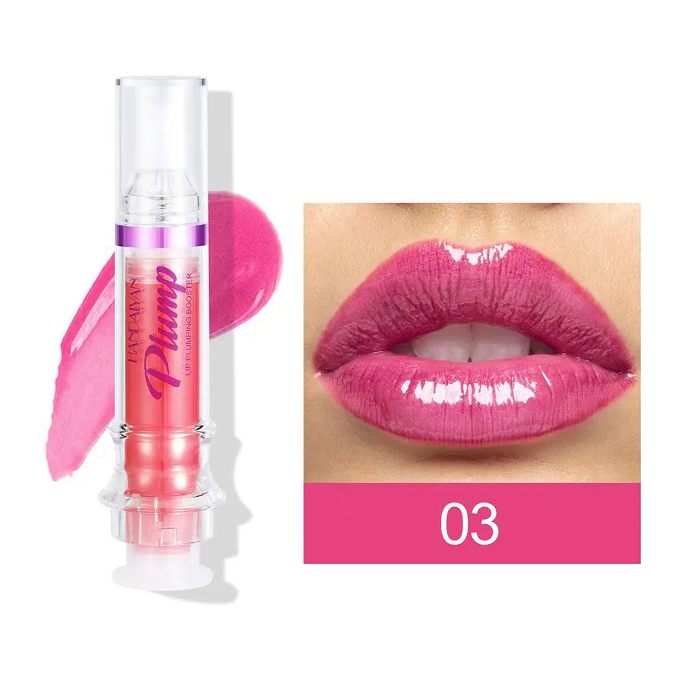 HANDAIYAN Lip Plumping Booster Gloss, Plumper Olhando Lábios, Extremo Cristal Volume Lip Oil, High Shine, Plumper Oil