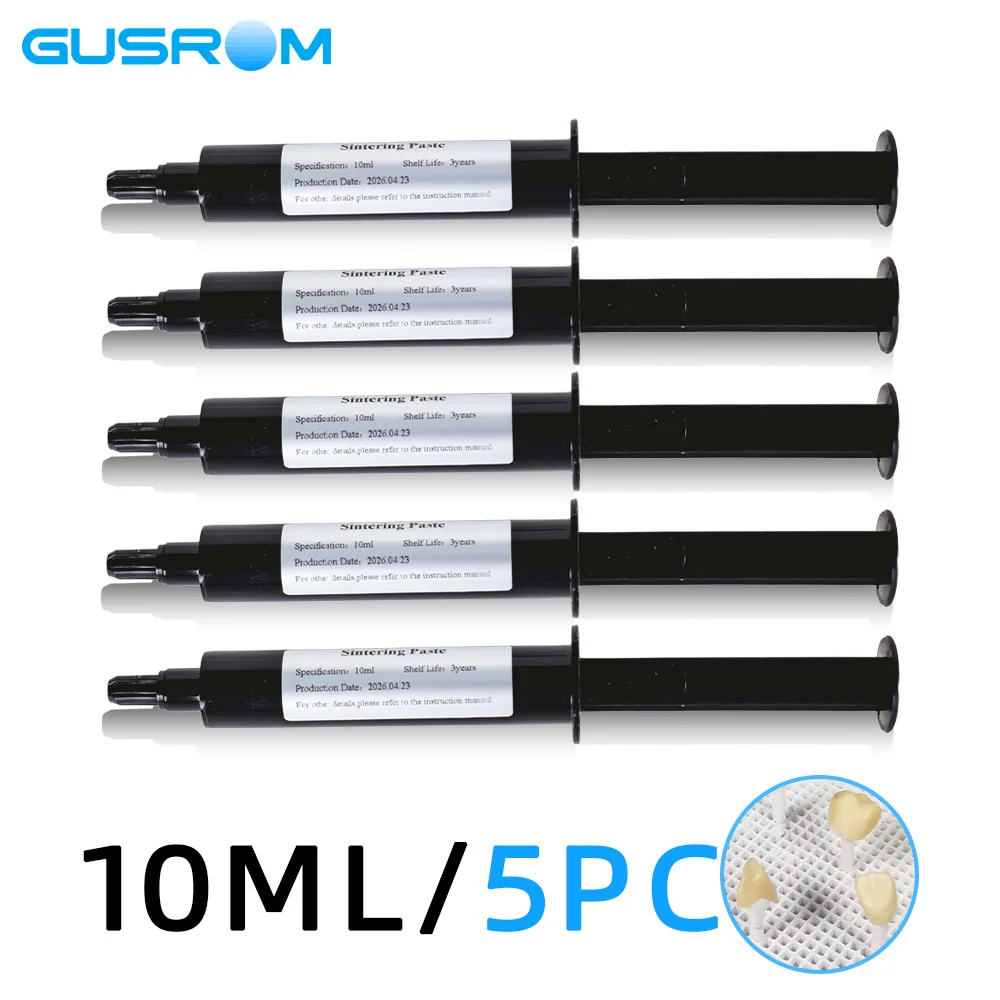 Dentale Brennpaste 10ml/5 Stück Hochtemperatur 1200°C ℃ Sinterpaste für Zirkonoxid-Glaskeramik-Kronen, Brücken und Veneers im Dentallabor – Detail 1