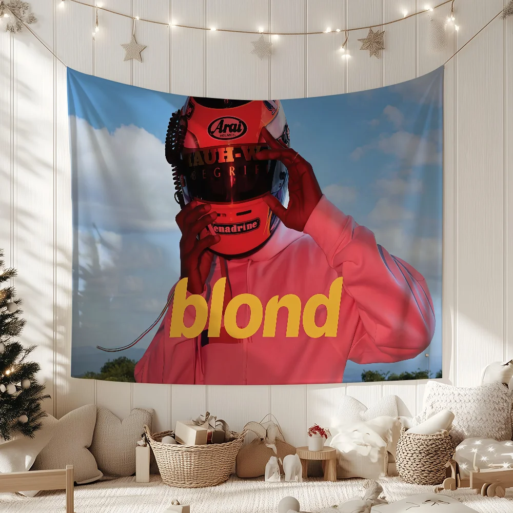 Singer F-Frank O-Ocean-S Blonde Album flag For Garden Party Living Room Home Wall Decor Banner Bedroom Outdoor Tapestry