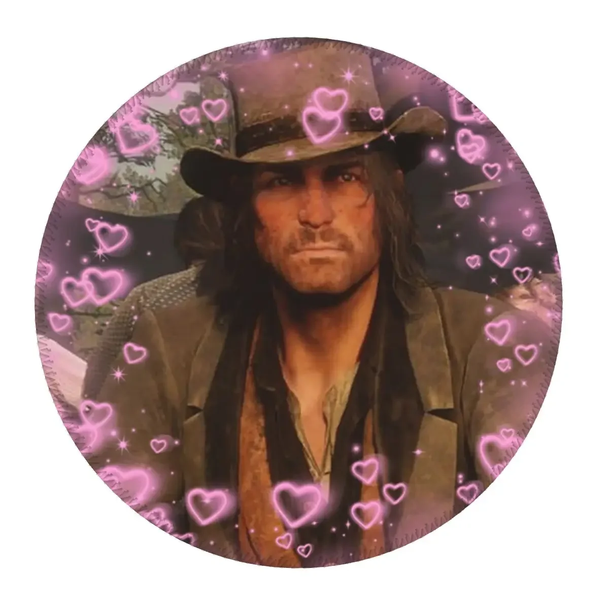 Arthur Morgan Cowboy Gaming John Marston Western Round Mouse Pad Computer Keyboard Mouse Mat Gamer PC Desk Mat