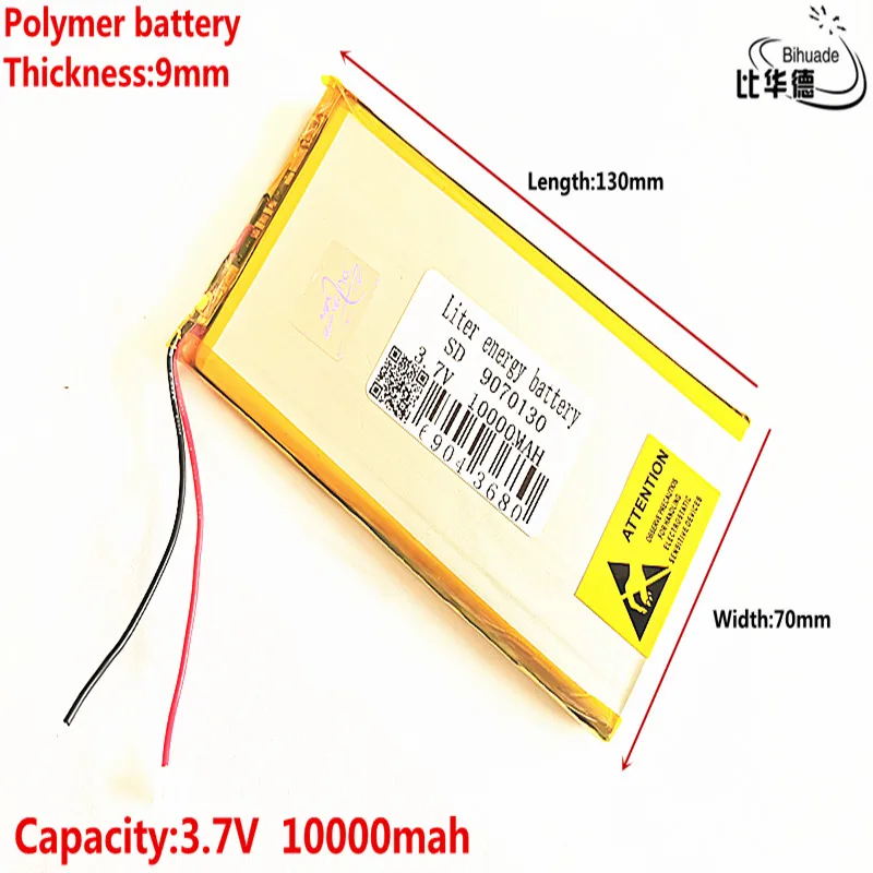 

rechargeable lipo battery cell 3.7 V 9070130 10000 mah tablet battery brand tablet gm lithium polymer battery