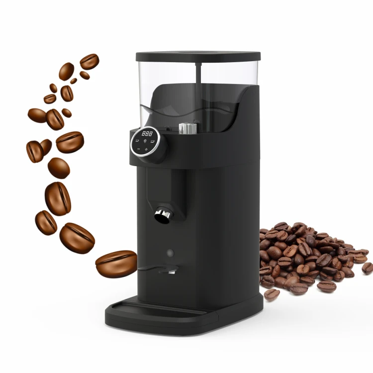 Commercial Electric 64mm Burr Coffee Grinder for  and Hotel Automatic Espresso Bean Grinder