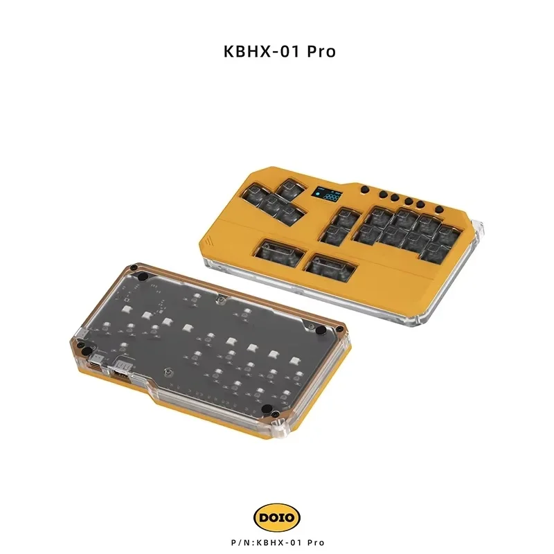 DOIO Mini Hitbox MIXBOX Aluminum Alloy Custom Game Keyboard Arcade Cabinet PS4 PS5 Switch PC KBHX-01 Pro Joystick TEKKEN SF KOF