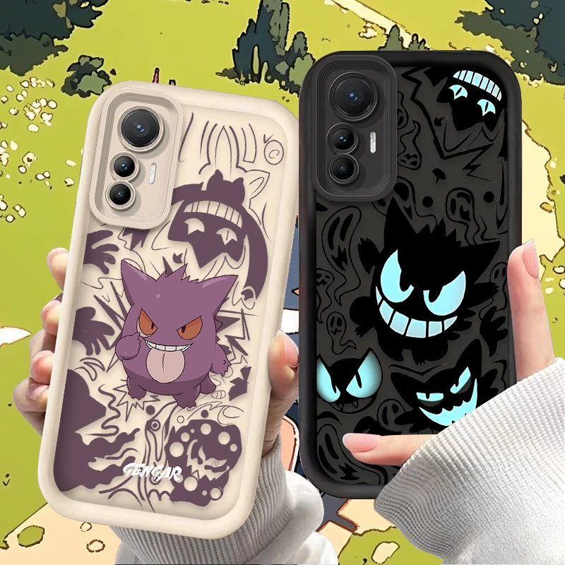 Funda Pokemon Playful Mischief Gengar a prueba de golpes para Xiaomi Mi 15 Ultra 14 13 12 12S 12X 11 Lite 5G NE 13T 12T 11T 14T Pro