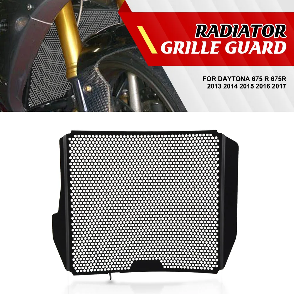 

Daytona675 Accessories Radiator Tank Grille Oil Cooler Guard Protection Cover FOR Daytona 675 R 675R 2013 2014 2015 2016 2017