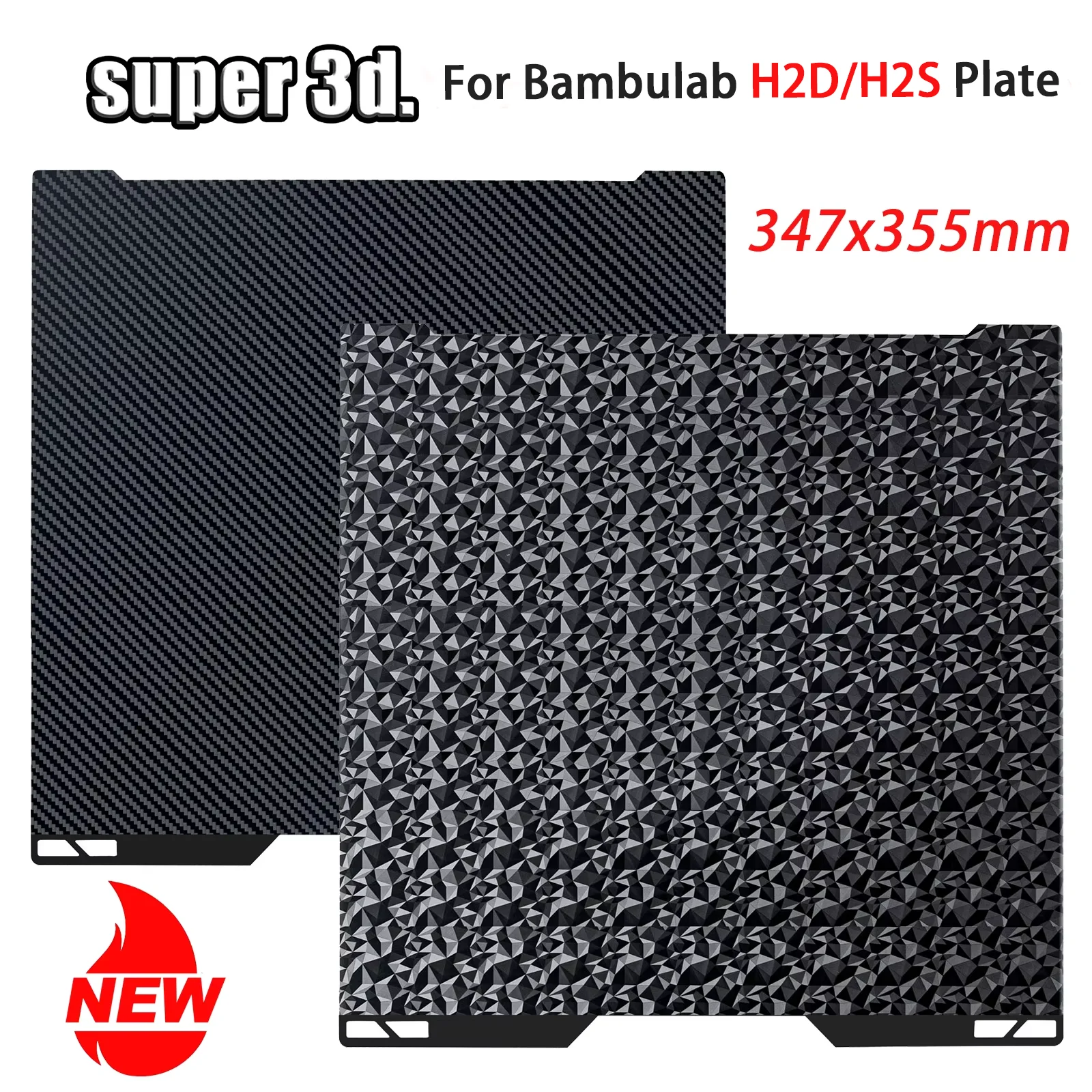 

Bambulab Build Plate Spring Steel Sheet Pei Sheet 347x355 Build Plate H2D Bamboo Plate Lab Smooth Bambulabs h2s Bed PEO PET Plat
