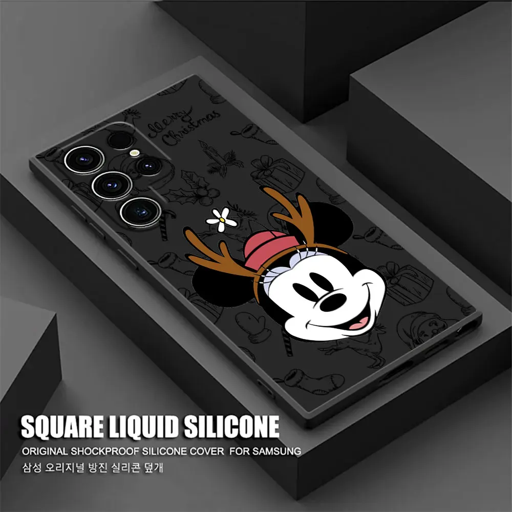 قضية الهاتف لسامسونج غالاكسي A56 A55 A54 A53 A52 A36 5G A35 A34 A33 A26 A25 A24 A23 A17 A16 A15 A14 A07 عيد الميلاد ديزني غطاء #5