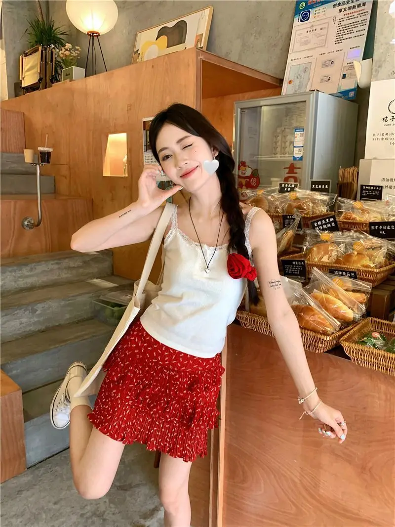 Skirts Womens Balloon Paneled Organza Dimensional Fantasy Mori Fairycore Unique Carnival Halloween Cosplay Performance Skirt