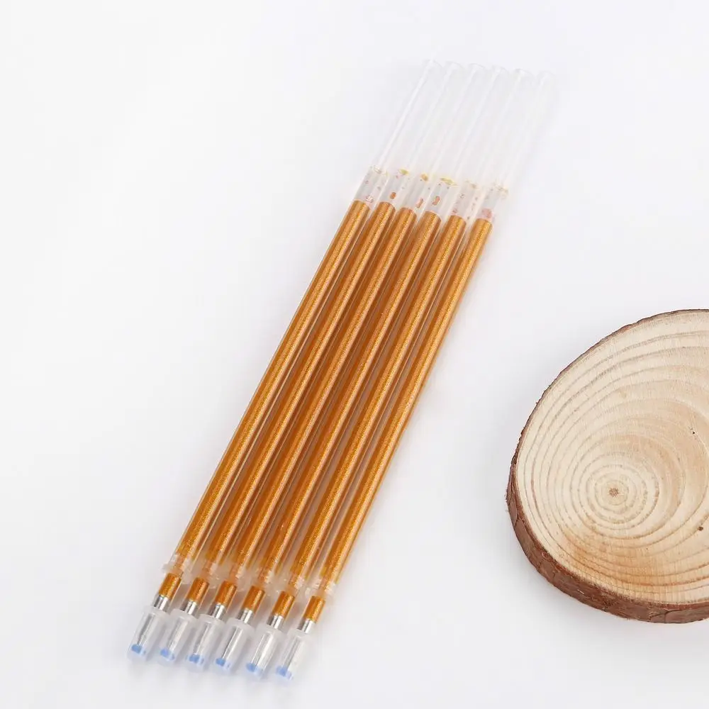 100/20 pcs 0.7mm Glitter Gold Pen Refills Large Capacity Smooth Scripture Copying Pen Refills Meditation Temple