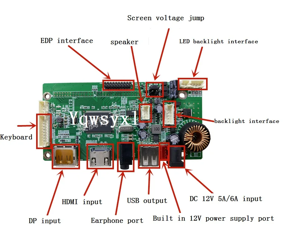 DP Compatible-HDMI To EDP Drive board LM270WQ1-SDF1 / LM270WQ1-SDF2 2560X1440 LCD Control board Kit