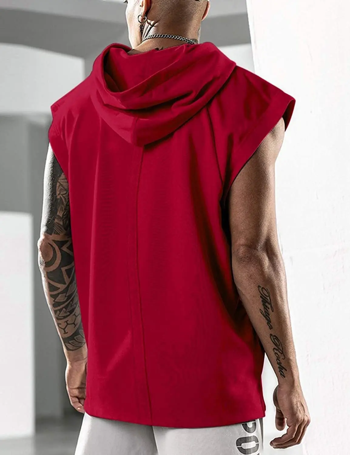 Summer Men's Mesh Gym Vest Quick Dry Loose Fitness Exercise Wide shoulder Sports Sleeveless Shirt Bodybuilding Tank Top image 4