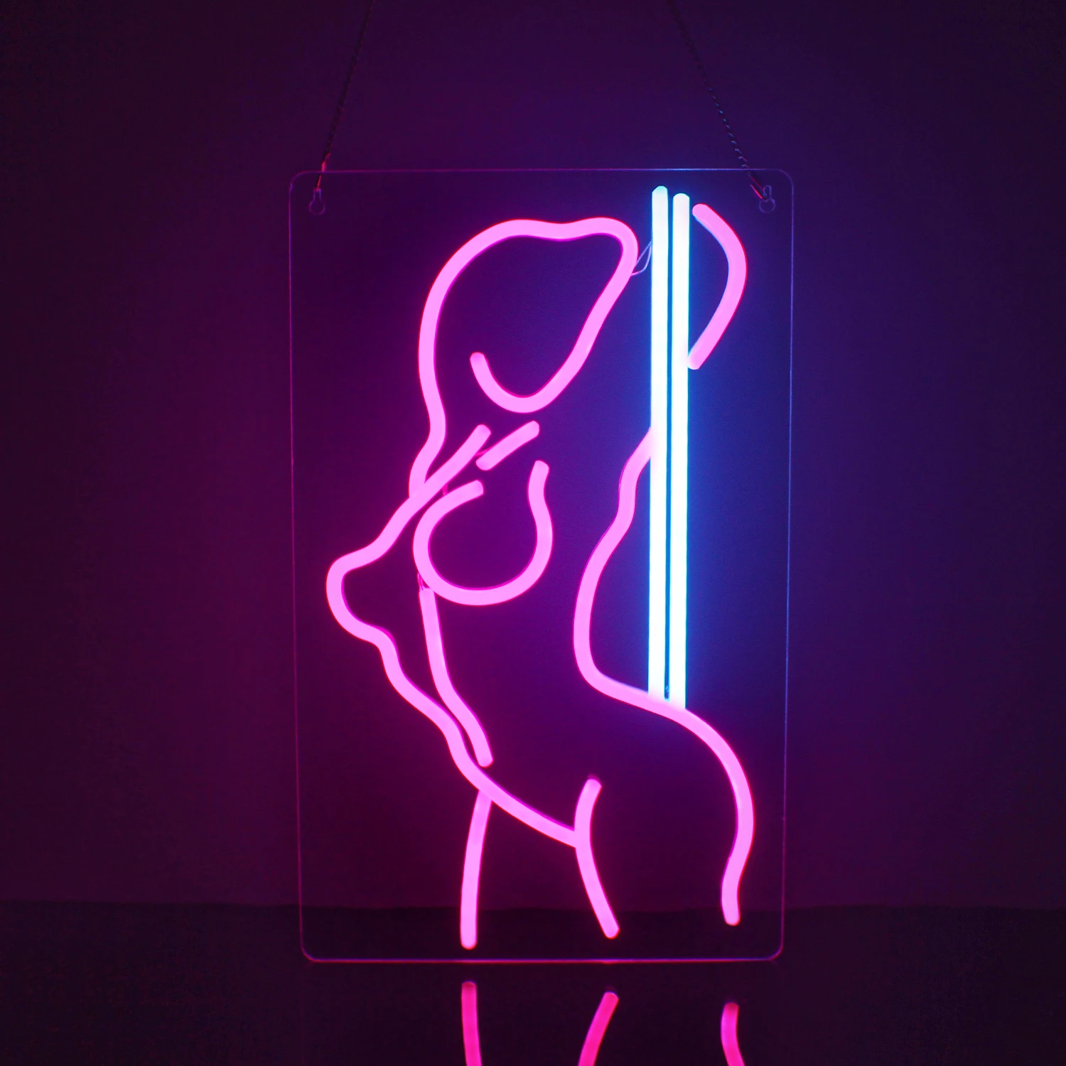 

Pole Dance Sexy Lady Back Woman Body Neon Signs LED Light Home Boy Girl Bedroom Party Bar Night Club Room Custom Bed Wall Decor