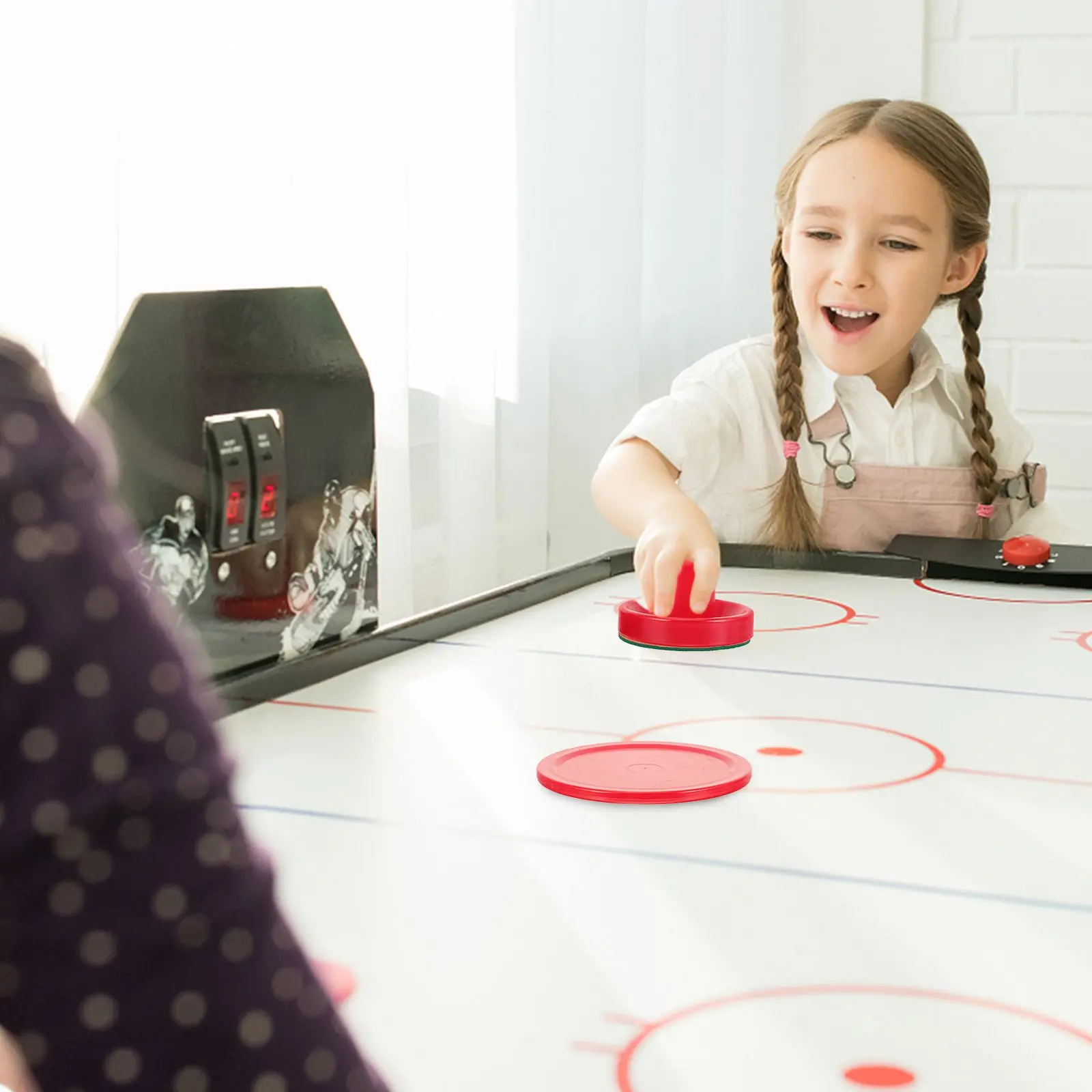 16 PCS Hockey Hockey H Paddles Puck Set Striker Ergonomical Design Replacement Game Room Accessories Child Play Desktop