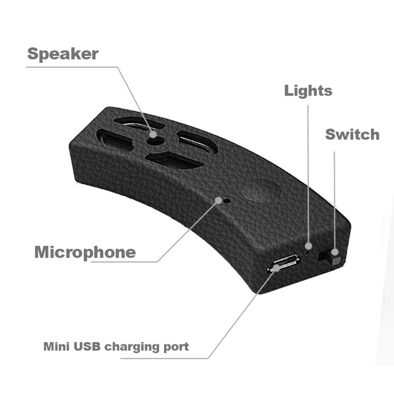 AOVEISE Bluetooth Motorcycle Helmet Speaker Hands-Free Calls Bicycle Speaker Riding Speakers Bicycle Sound Loudspeaker Automatic