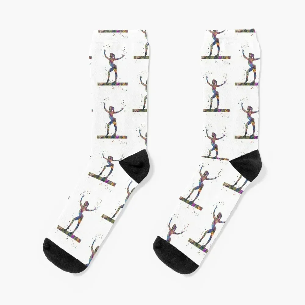 Gymnastics balance beam Socks basketball man gifts Socks Woman Men's