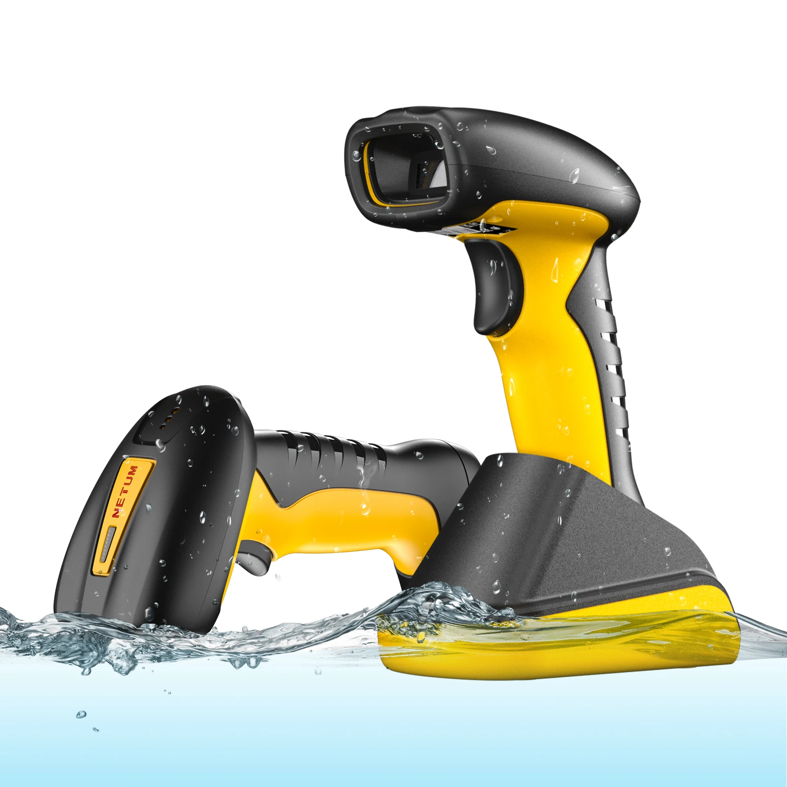NETUM NT-1698W Handheld Wirelress Barcode Scanner AND NT-1228BL Bluetooth 1D/2D QR Bar Code Reader PDF417 for IOS Android IPAD