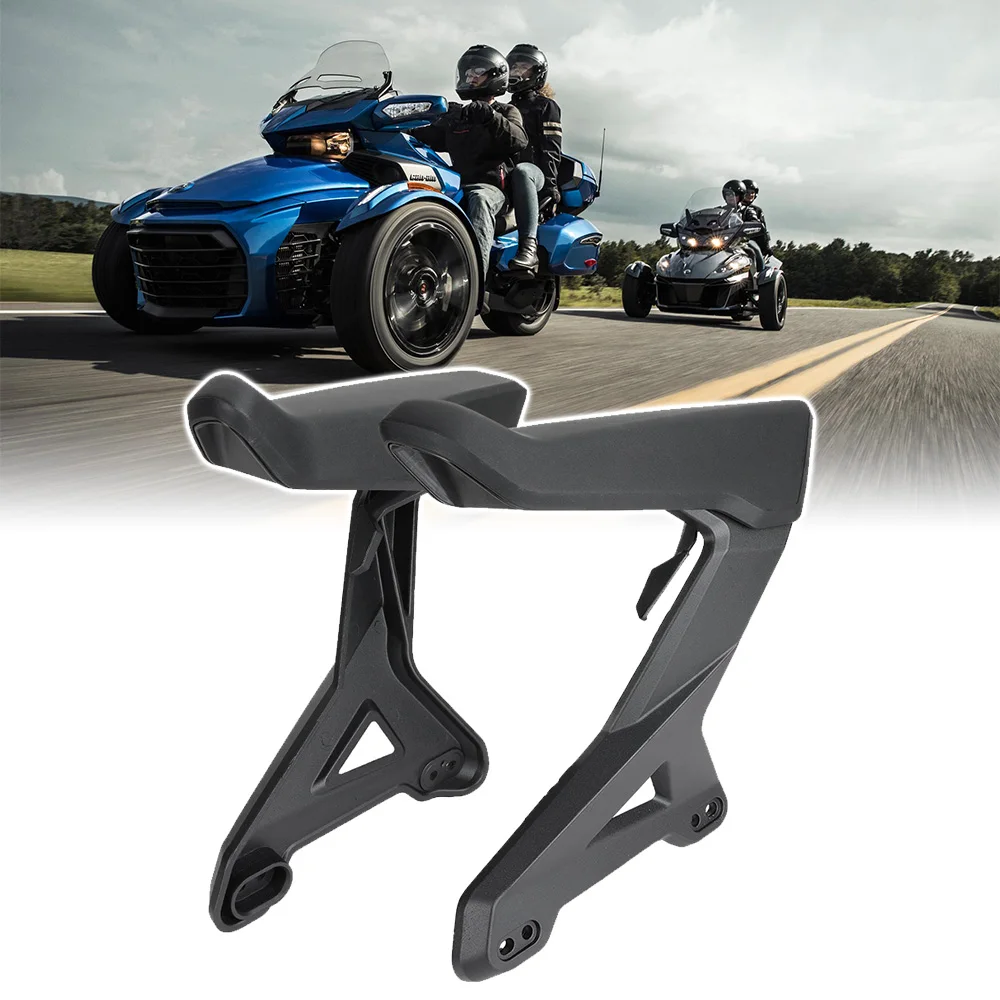 

For Can-Am Spyder F3 F3-S F3-T F3 Limited 219400726 Passenger Armrests Rear Arm Rest Kit Black Bracket Support 2015-2025 ON-Road