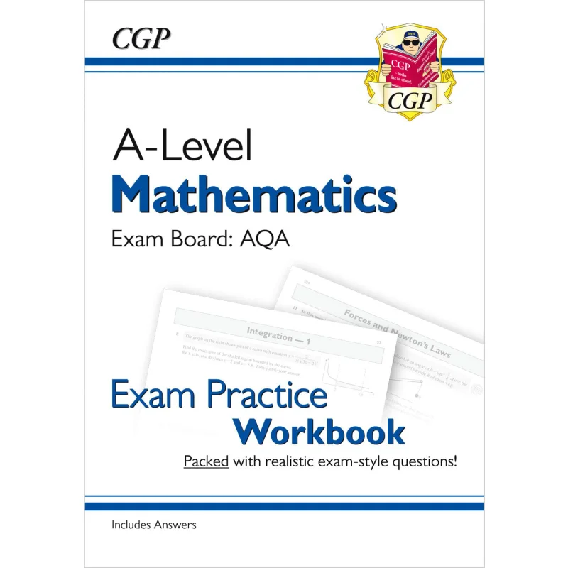 ALevel Maths AQA Exam Practice Workbook Includes Answers CGP Books Coordination Group Publications 9781782947417 Book