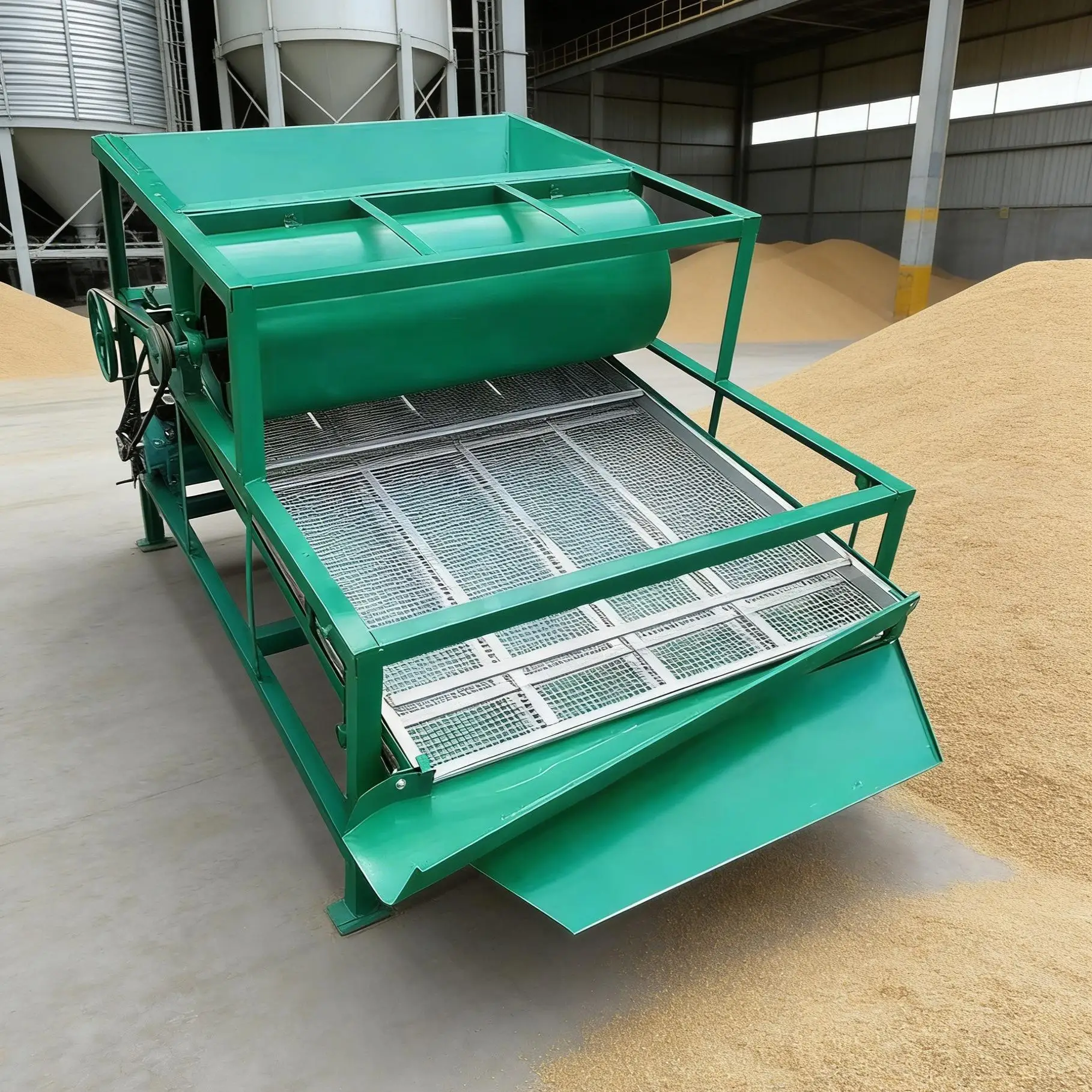 Grain Cleaning Machine Grain Cleaning  Sorting Machine for Wheat Rice Maize Sorghum Sesame Seeds Industrial Grain Cleaner