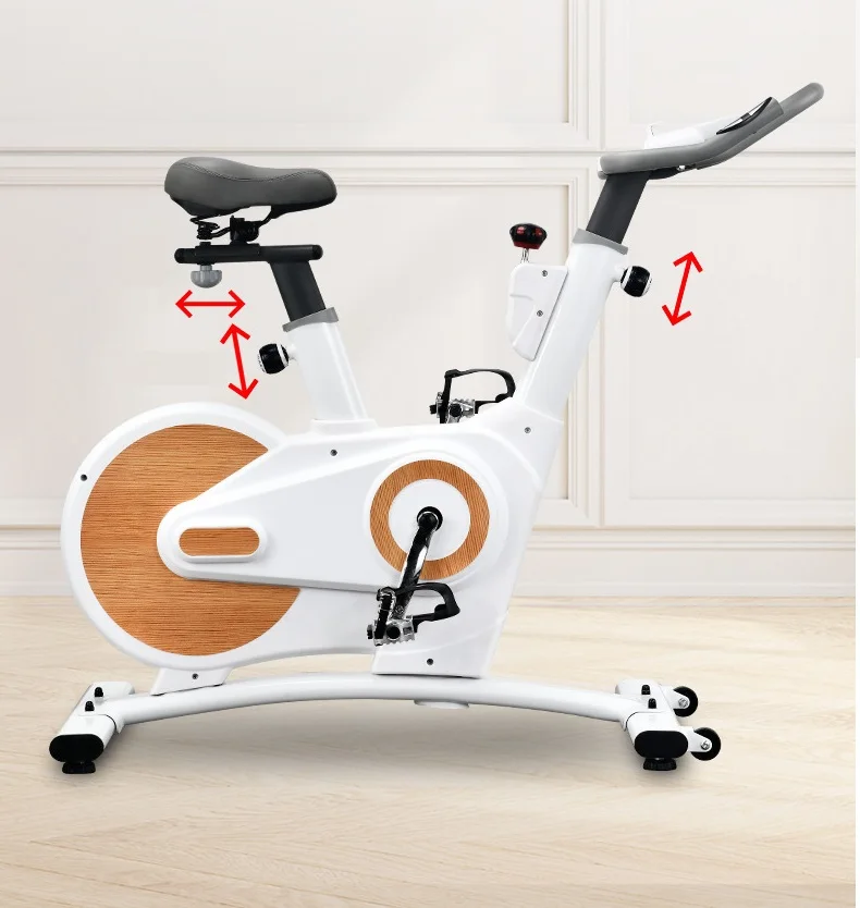 

Brake Pad Stationary Bike with Low Noise Indoor Cycling Bike with 300lbs Weight Capacity Exercise Bike