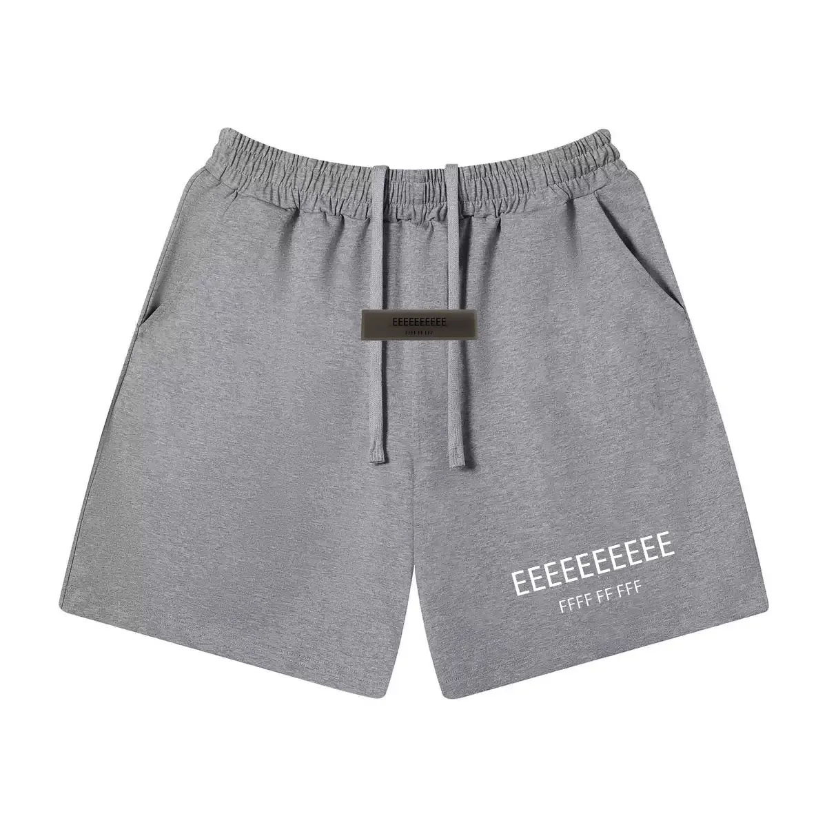 Men's summer 2-piece letter foam printed round neck short sleeved T-shirt+elastic waist shorts set, street wear casual sports se