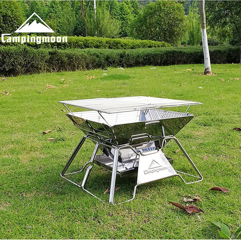 Camping Barbecue Stove Family Folding BBQ Grill Campingmoon MT-2 2-3 Person