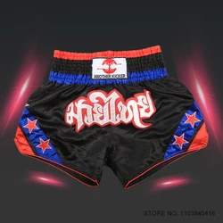 Muay Thai Shorts Mannen Vrouwen Kinderen Boksen Broek Sterren Vechtsport Kleding Gym Grappling Kickboksen Kooi Vechten Training Shorts