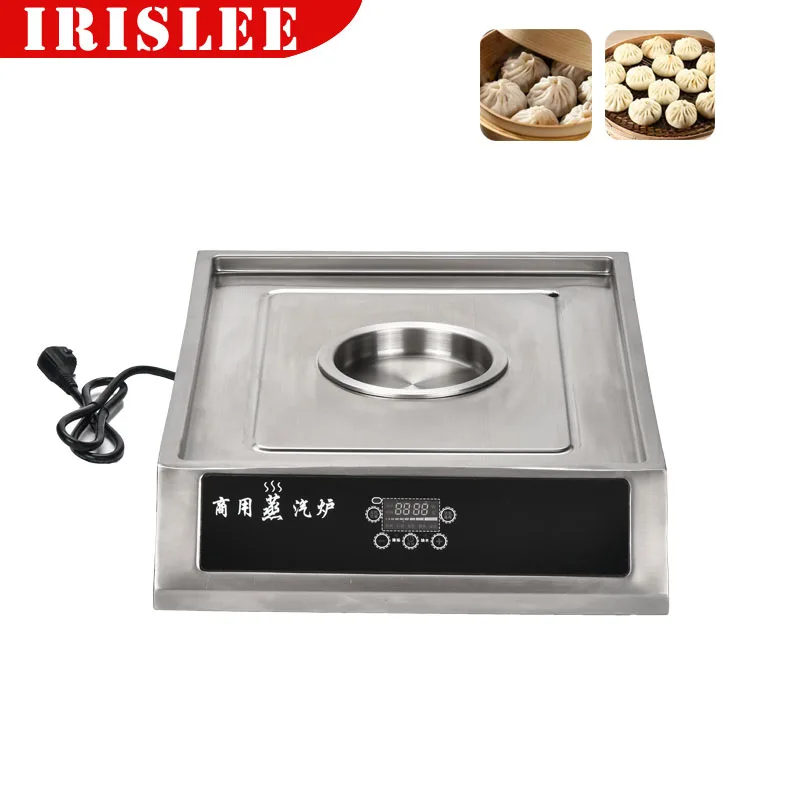 Electric Steamed Bun Furnace Electric Steam Oven Stainless Steel Wooden Steamer Bun Machine For Breakfast Restaurant