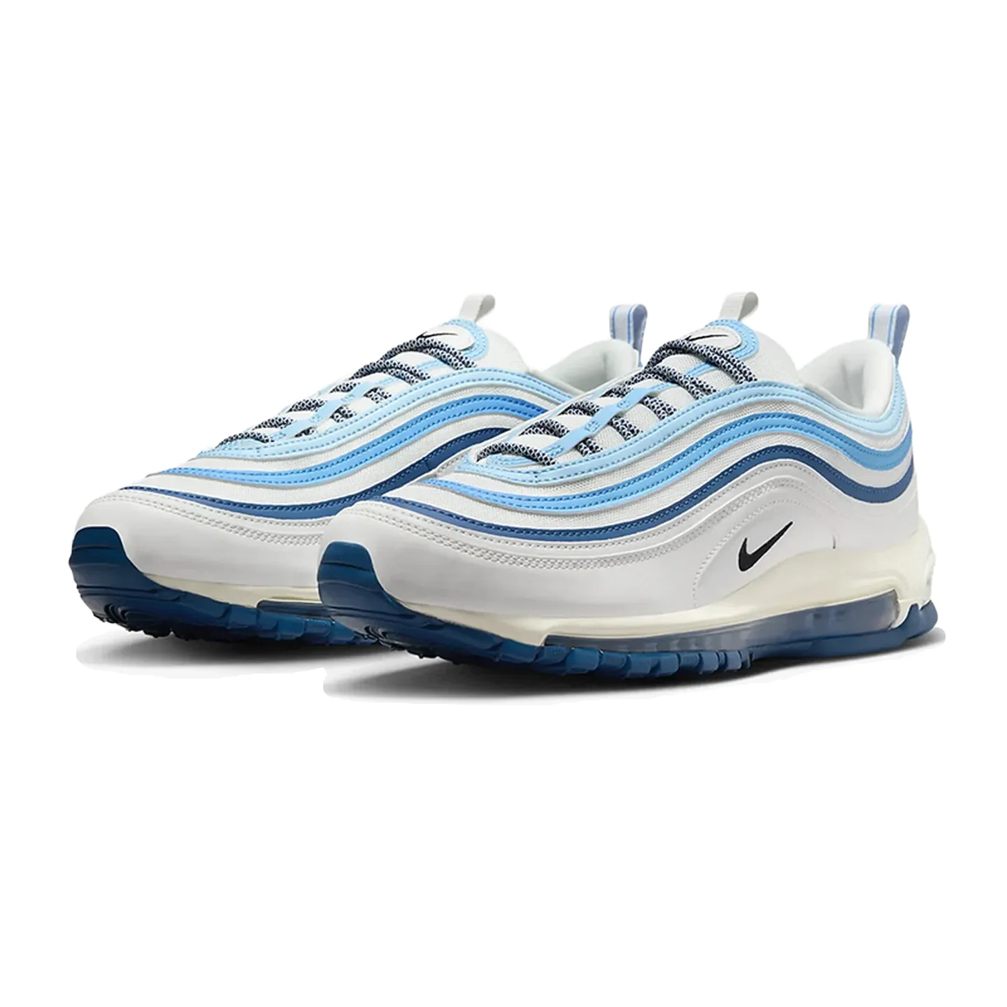 

Мужские низкие кроссовки Nike Air Max 97, легкие, удобные, с амортизацией, прочные, сине-белые, FN6957-100