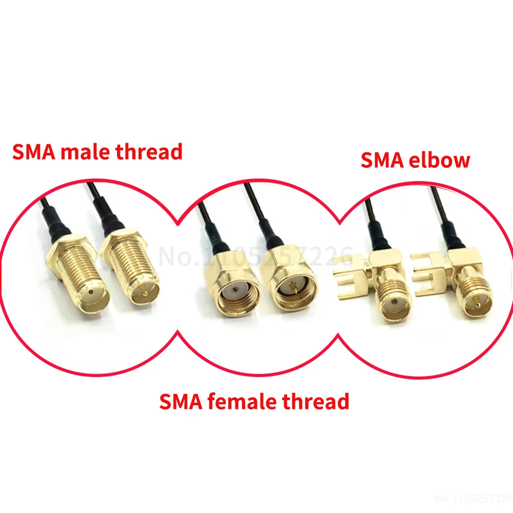 IPX1 to SMA adapter cable WiFi, GSM, 3G, 4G  male/female connectors RF adapter cable (1st generation) (1 pcs)