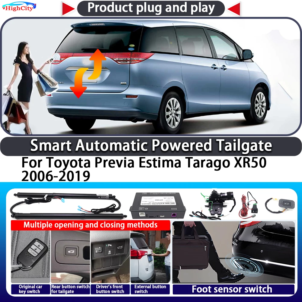 

For Toyota Previa Estima Tarago XR50 2006-2019 Smart Automatic Powered Tailgate Key Control Trunk Lift Close Kit Power Tailgate
