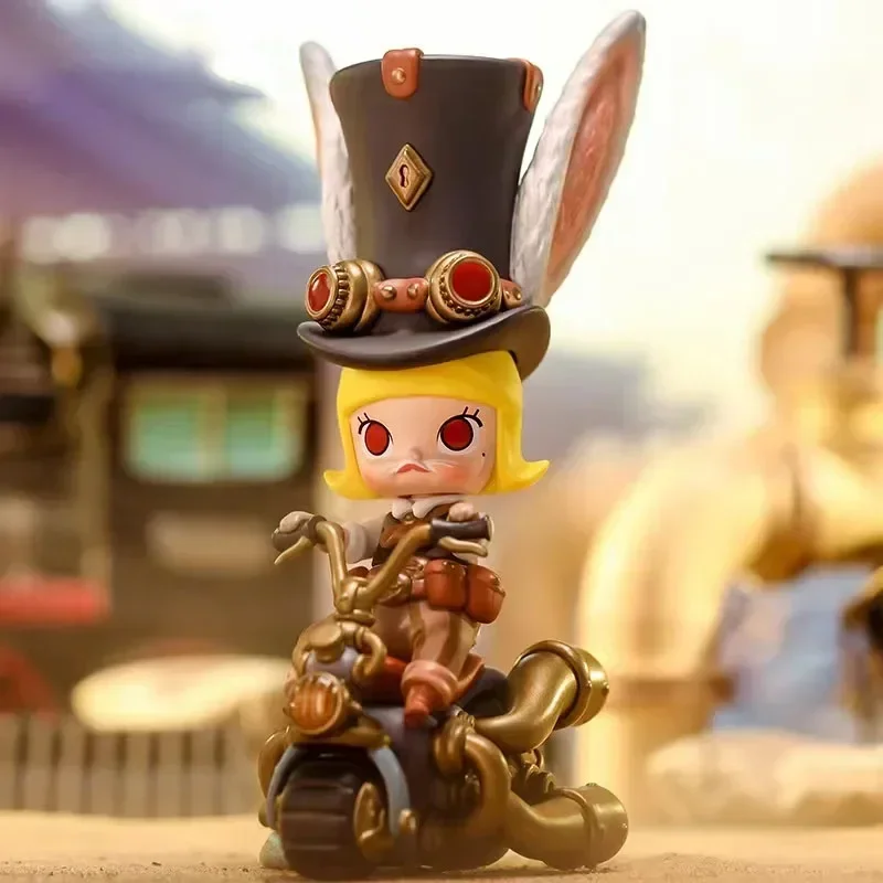 البوب مارت مولي Steampunk الحيوان قاطرة سلسلة صندوق أعمى صندوق الغموض Caixa Sorpresa الفتيات شخصيات كرتونية نموذج هدية عيد ميلاد