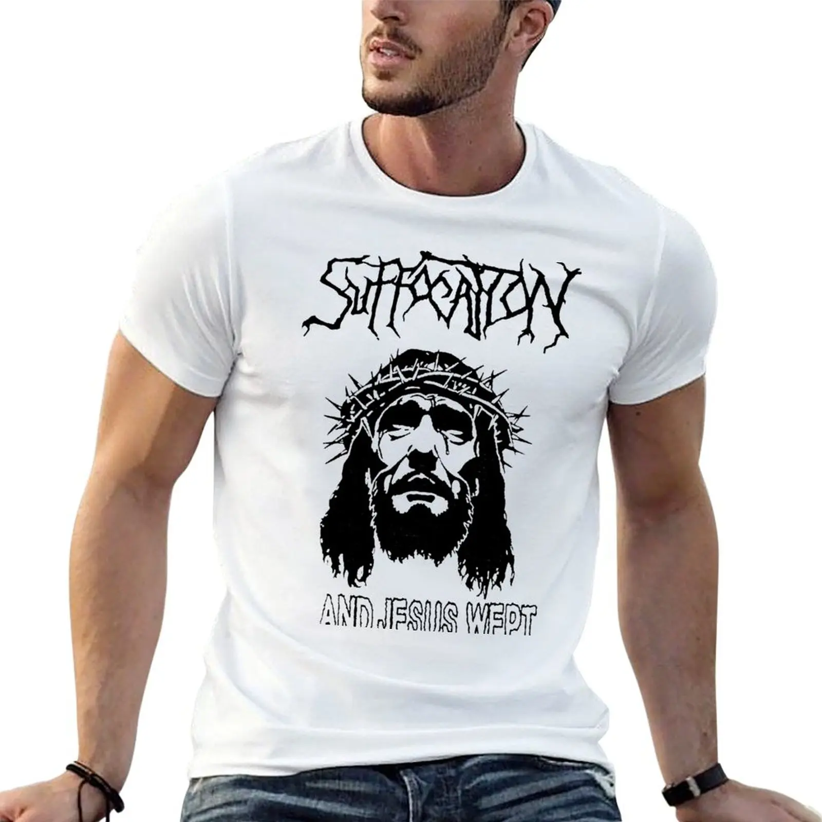 Suffocation T-Shirt Athletic Quick Dry T-Shirt for Men