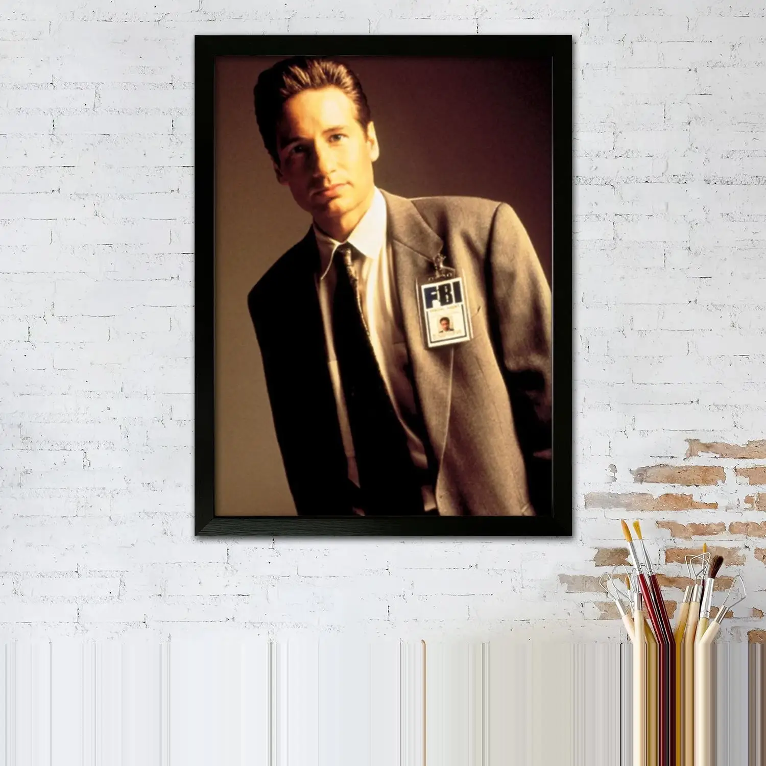 fox mulder Canvas Art Poster and Wall Art, Picture Print, Modern Family Bedroom Decor,Decorative painting