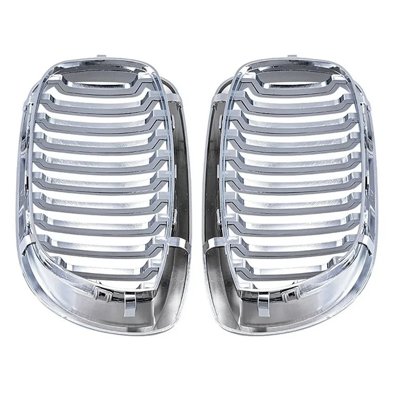 

For -BMW E46 3 Series Coupe Cabriolet 2-Door LCI 2003-2006 Front Hood Center Kidney Grille Grill (Chrome, Single Line)-T48C
