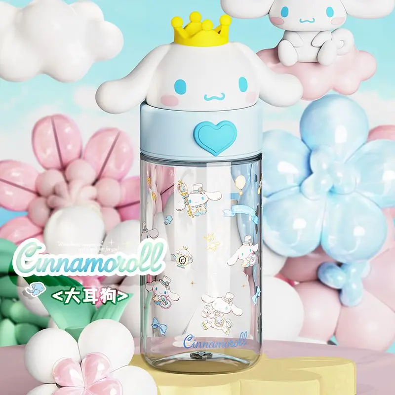 

Summer Sanrio Hello Kitty Water Cup Cute Anime Peripherals My Melody Cinnamoroll Kuromi Straight Drinking Cup Children's Gift