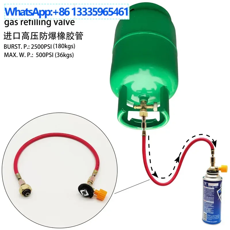 

Russian inflatable valve Outdoor cassette inflatable valve Explosion-proof rubber tube inflation Bridge German outdoor gas tank